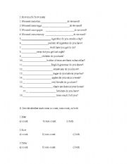 English Worksheet: How much/How many exercise sheet