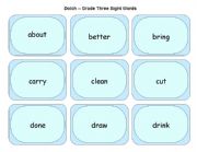 Dolch Grade Three Sight Words