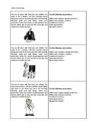 English Worksheet: USED TO role play