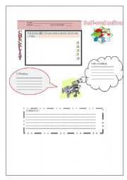 English worksheet: students self-evaluation