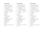 English Worksheet: Useful language