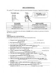 English Worksheet: 3rd Conditional