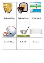 English Worksheet: Sports equipment