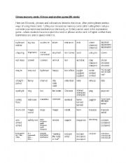 English Worksheet: 80 memory cards / flashcards with circus vocabulary (also suitable for the explaining game)