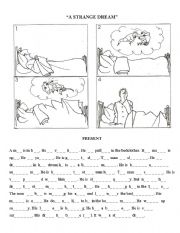 English Worksheet: STRANGE DREAM