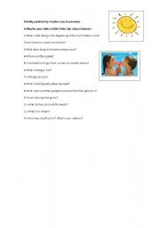English worksheet: Falling for you Video Comprehension