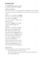English Worksheet: Australien Pastries