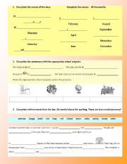 English worksheet: VOCABULARY WS (10/11 yrs)