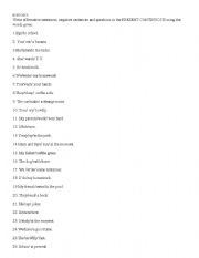 English Worksheet: Present Continuous practice