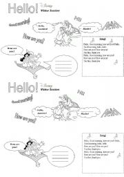 English Worksheet: Hello