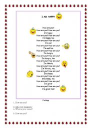 English Worksheet: song