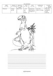  SIMPLE PAST DINOSAURS BOOK PROJECT