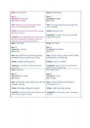 English Worksheet: Speed Dating Scenario