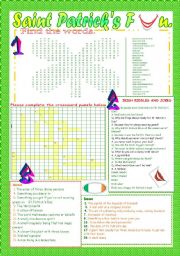 English Worksheet: ST. Patricks Fun.