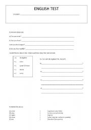 English worksheet: Likes and Dislikes