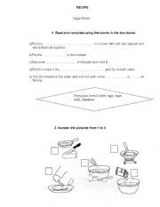 English worksheet: Eggy bread