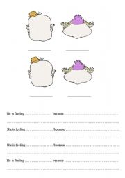 English Worksheet: Feelingsand facial expressions