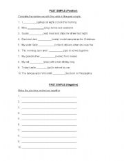 English Worksheet: Past Simple
