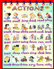 English Worksheet: ACTIONS!