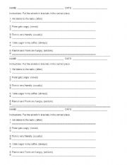 English Worksheet: adverbs