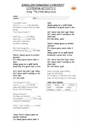 English Worksheet: THE CLIMB (Miley Cyrus)