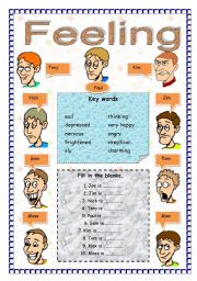 English Worksheet: Feelings