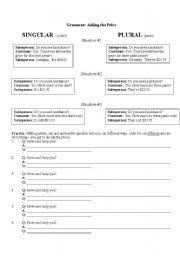 English Worksheet: Clothes Shopping