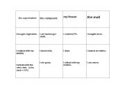 English Worksheet: What did you do last weekend?