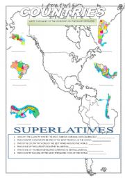 English Worksheet: COUNTRIES