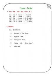 English worksheet: present perfect