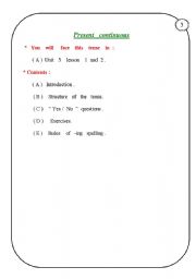 English Worksheet: present progressive