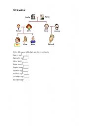 English worksheet: Family