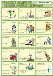 English Worksheet: PRESENT PERFECT & PRESENT PERFECT CONTINUOUS *KEY*