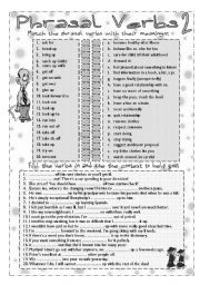 English Worksheet: Phrasal Verbs 2