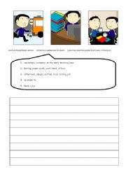 English worksheet: Work