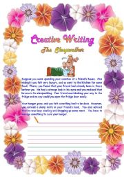 English Worksheet: Creative Writing 05