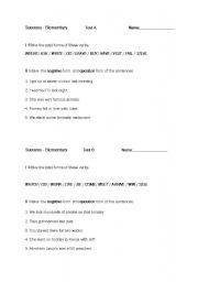 English worksheet: past simple tense exercises