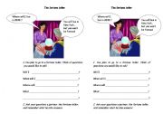 English Worksheet: The fortune teller