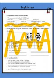 English Worksheet: the present simple