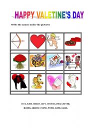 English Worksheet: VALENTINES DAY