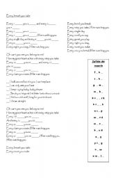 English Worksheet: Every breath you take