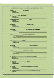 English worksheet: Present Simple sentence formation