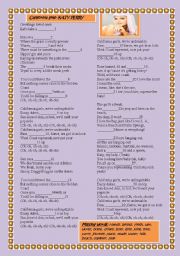 English Worksheet: katy perry- california girls