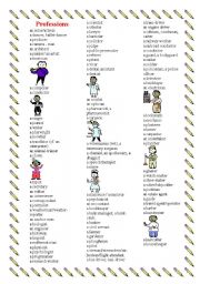 English Worksheet: Professions, work, job, occupation