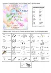 English Worksheet: The English Alphabet