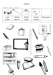 English Worksheet: in the class
