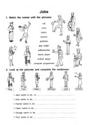 English Worksheet: JOBS