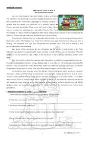 English Worksheet: Reading comprehension (Save Our Environment), Grammar (Present Tense, Past Tense and Future Tense) and Vocabulary Test