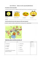 English Worksheet: a brainstorming activity for 3 grade