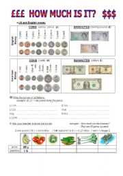 English Worksheet: At the grocers.